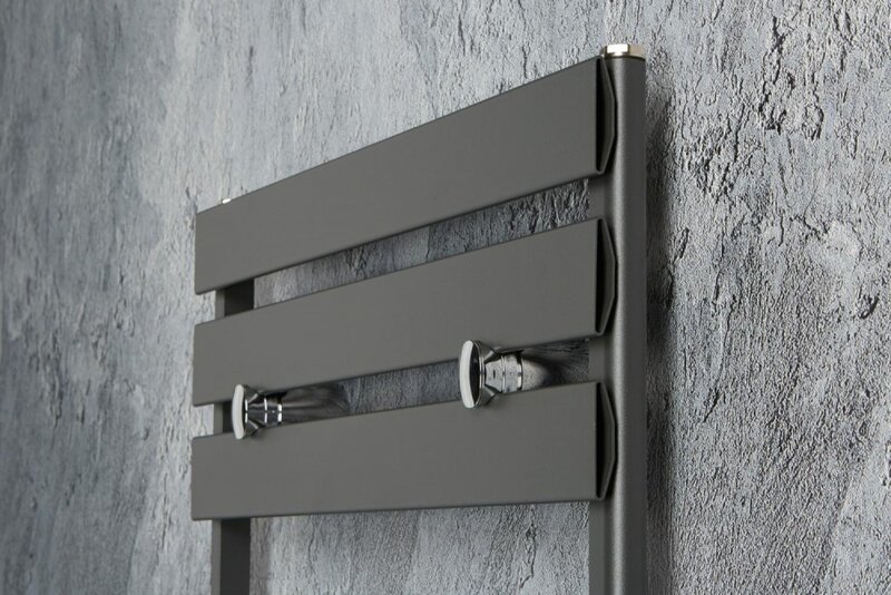 Calorifer de baie aluminiu Puritama 476x 780 negru RAL 9005