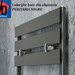 Calorifer de baie aluminiu Puritama 476x 780 negru RAL 9005